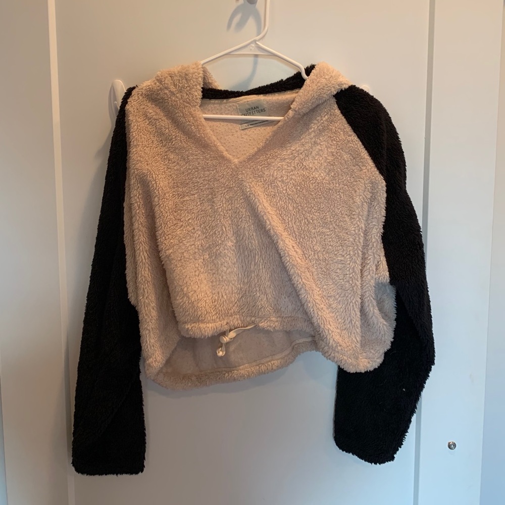 Urban Outfitters cropped fluffy hoodie